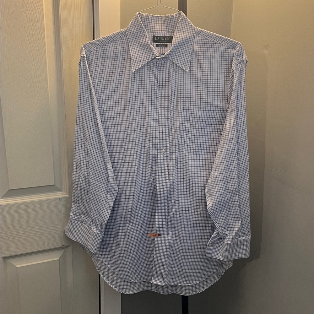 Ralph Lauren Light Blue Gingham Men's Shirt 32/33